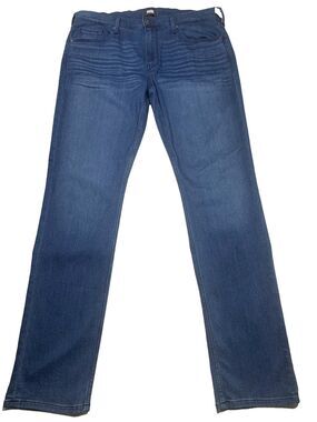 Paige Men's Federal Slim Straight Transcend Jeans Size 36 x 34  Blue Truesdale